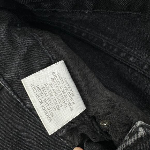 CARMAR Emelia Sturgis Spiked Straight Leg Frayed Goth Jeans Black Size‎ 25 - Picture 7 of 10